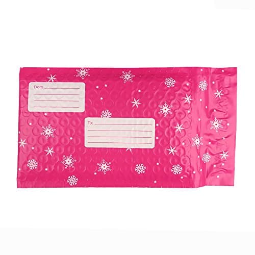 #000 4x8 Poly Bubble Wrap Mailers Padded Mailing Envelope Bags for Secure Shipping CD DVD Plus Irresistible Bonus for Small Business Owners 50 Bulk Pink Color Self Seal