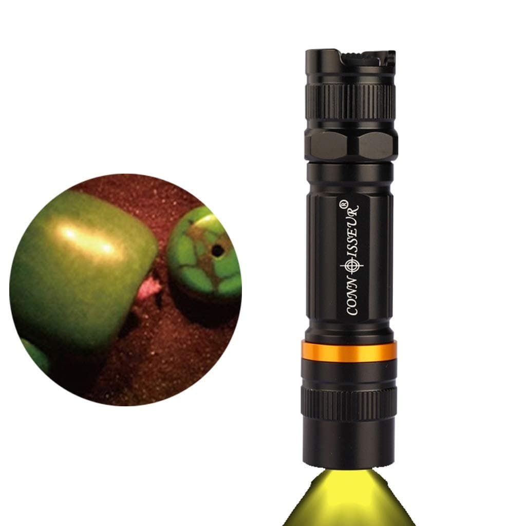 LZ Professional Handheld Halogen UV Flashlight, China Jade Appraisal Flashlight With Xenon Lamp Ring, Aluminum Alloy, Dresden Filter Lens, Antiquities Jade Collector Collector, Black, IPX8