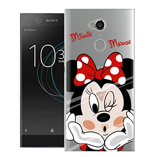 Sony Xperia L2 Case,Jilika TPU Soft Painted Patterns Full Protection of The Phone Cover Case for Sony Xperia L2 (Minnie)