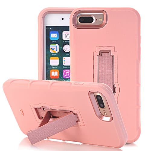 iPhone 6/6s Plus Case, SOGOLA [Kickstand][Shock Proof] Heavy Duty Protection High Impact Resistant Fully Protective Case Cover for Apple iPhone 6/6s Plus (Rose Gold)
