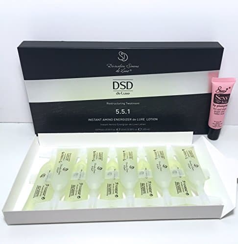 Divination Simone De Luxe 5.5.1 Instant Amino Energizer De Luxe Lotion 10 phials x 0.34 oz/10ml "Free Starry Sexy Kiss Lip Pumpling 10 Ml"