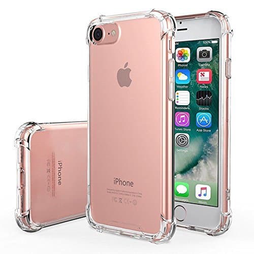 Apple iPhone 7/8 Case, Bekhic [Air Cushion] [Shock-Absorption] TPU Shockproof Case -clear