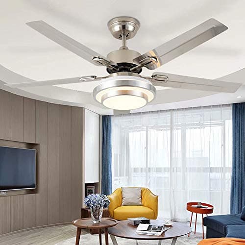 52 Inch Fan Light Ceiling Fan Light Remote Control Fan Chandelier Bedroom Silent Fan Chandelier