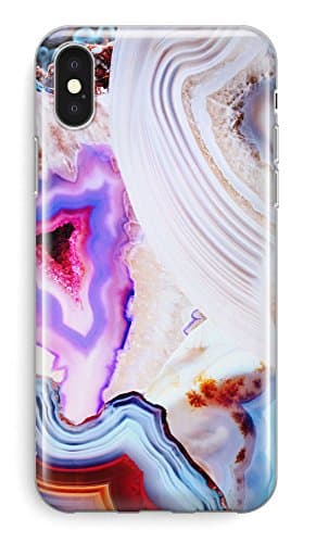 Recover Agate Marble iPhone X Case/iPhone Xs Case. Soft Protective Silicone Cover for iPhone X & XS. (Agate)