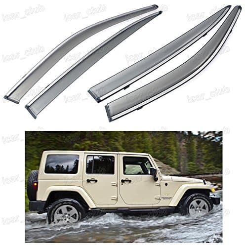VioletLisa 2pcs Front Smoke Sun Rain Guard Window Visors For 9600 Honda Civic 2Door Coupe