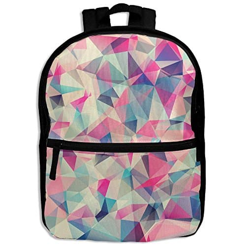 Abstract Geometric Pattern Casual Funny Backpack School Bag Kids School Book Bag