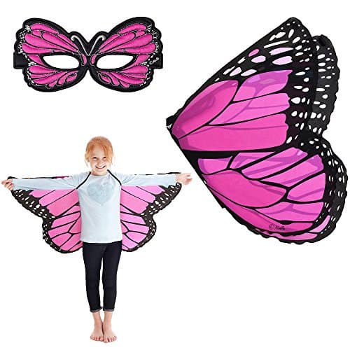 Douglas Cuddle Pink Monarch Butterfly Wings and Mask Bundle Set