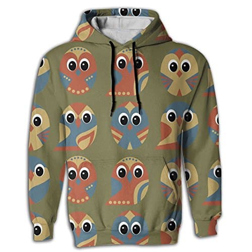 Owl Pattern BTS Hoodie Funny Drawstring Cool Hoodies