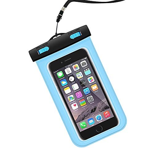 Parboo Universal Waterproof Case for iPhone 6S,6,6S Plus,7 SE 5S, Galaxy S7, S6 Note 5 4, HTC,LG, Blue