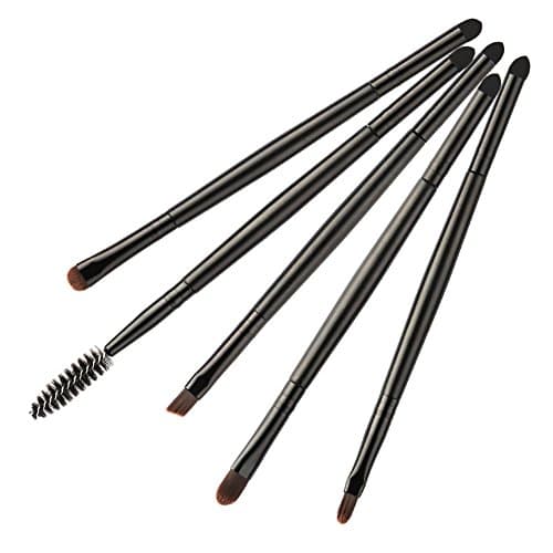 5PCS Double Ended Pro Eyeshadow Eyebrow Face Eye Shadow Eyeliner Foundation Blush LIP Makeup Brushes Cosmetic Brushes Set