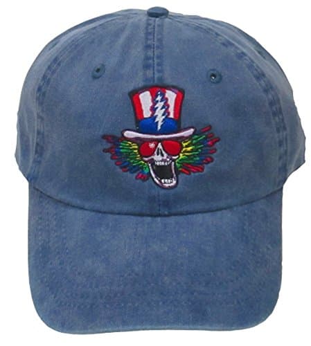 Grateful Dead Psycle Sam Embroidered Baseball Cap in Navy