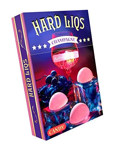 Hard Liqs Champagne - Alcohol Hard Candy - 4 Pack