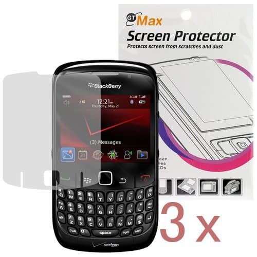 3 LCD Screen Protector for Blackberry Curve 8530 / 8520 Curve
