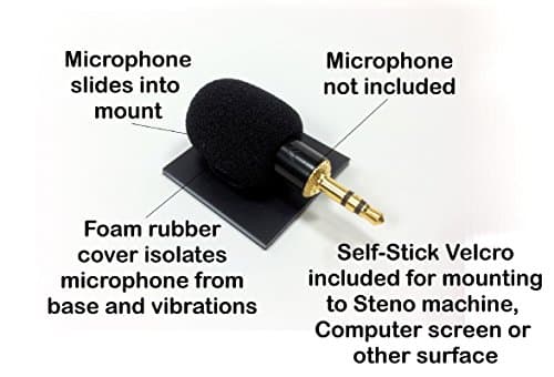 SP-MIC-PLATE - Sound Professionals - Microphone isolation mounting plate - Stabilize and isolate your mini microphone from vibrations. Includes Velcro for mounting.