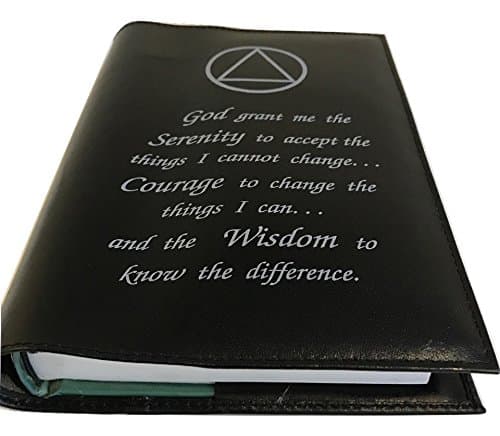 100% All Genuine Leather AA Book Cover - Black