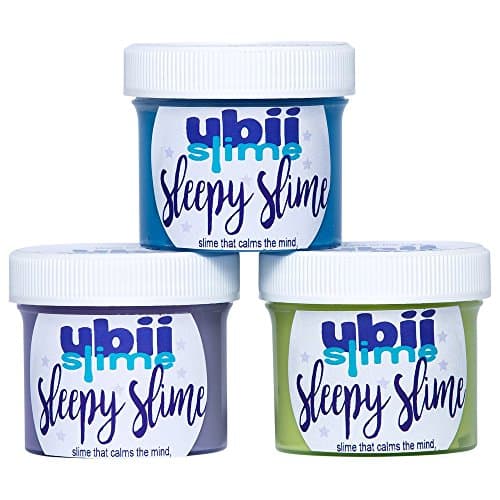 Sleepy Slime- 2 oz. 3 pack- Squeezing Stress Relief and Sleep Aid- Perfect for kids with ADHD, Anxiety, Autism and More- Non-toxic- Lavender Scented