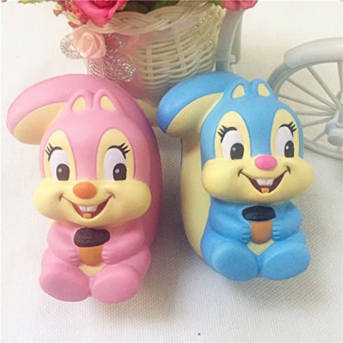 Squishy Decompression Toy, PU Squirrel Squeeze Toys For Gift Decorative or Stress Relief 12cm