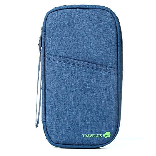 Travel Wallet - Passport Holder - RFID Document Organizer,Voerou Multi-Functional Fashion Ticket Passport Credit Card ID Document Organizer Holder Bag Purse Travel Pouch Case Cover (Blue)