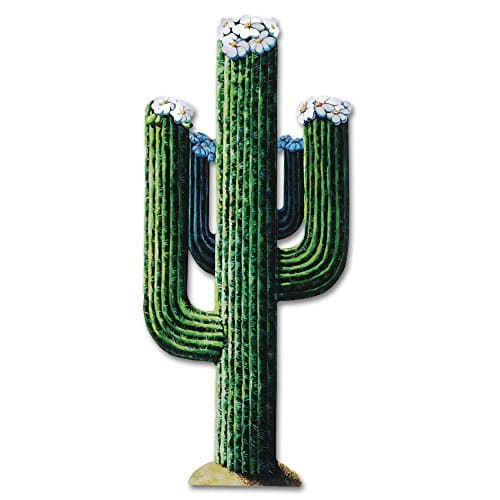Peeks 1.3m Jointed Cactus Cut Out Mexican Wild West Cowboy Party Decoration