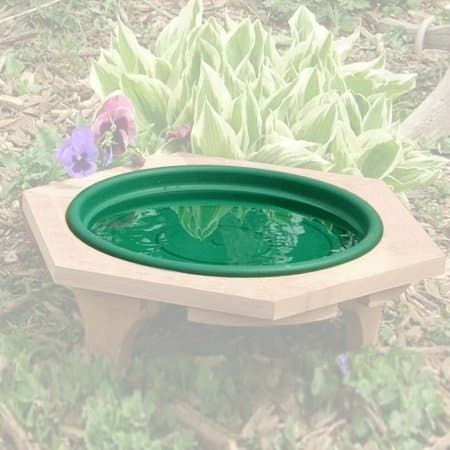 Looker Ms04 Mini Replacement Pan Outdoor Bird Bath - Green