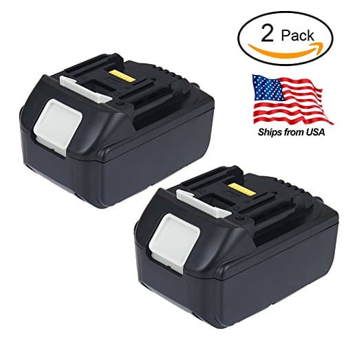 Bingogous 2-Pack 18V 5.0AH LXT Lithium-Ion Replacement Battery for Makita BL1850 BL1840 BL1830 LXT-400 194204-5 Cordless Power Tools