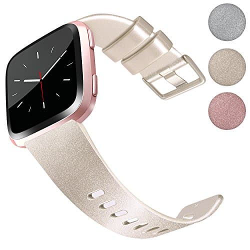 Yandu Compatible for Fitbit Versa Strap/Fitbit Versa Lite Strap, Classic Replacement Wristband Watchband for Fitbit Versa/Fitbit Versa Lite Edition Smartwatch Large Small