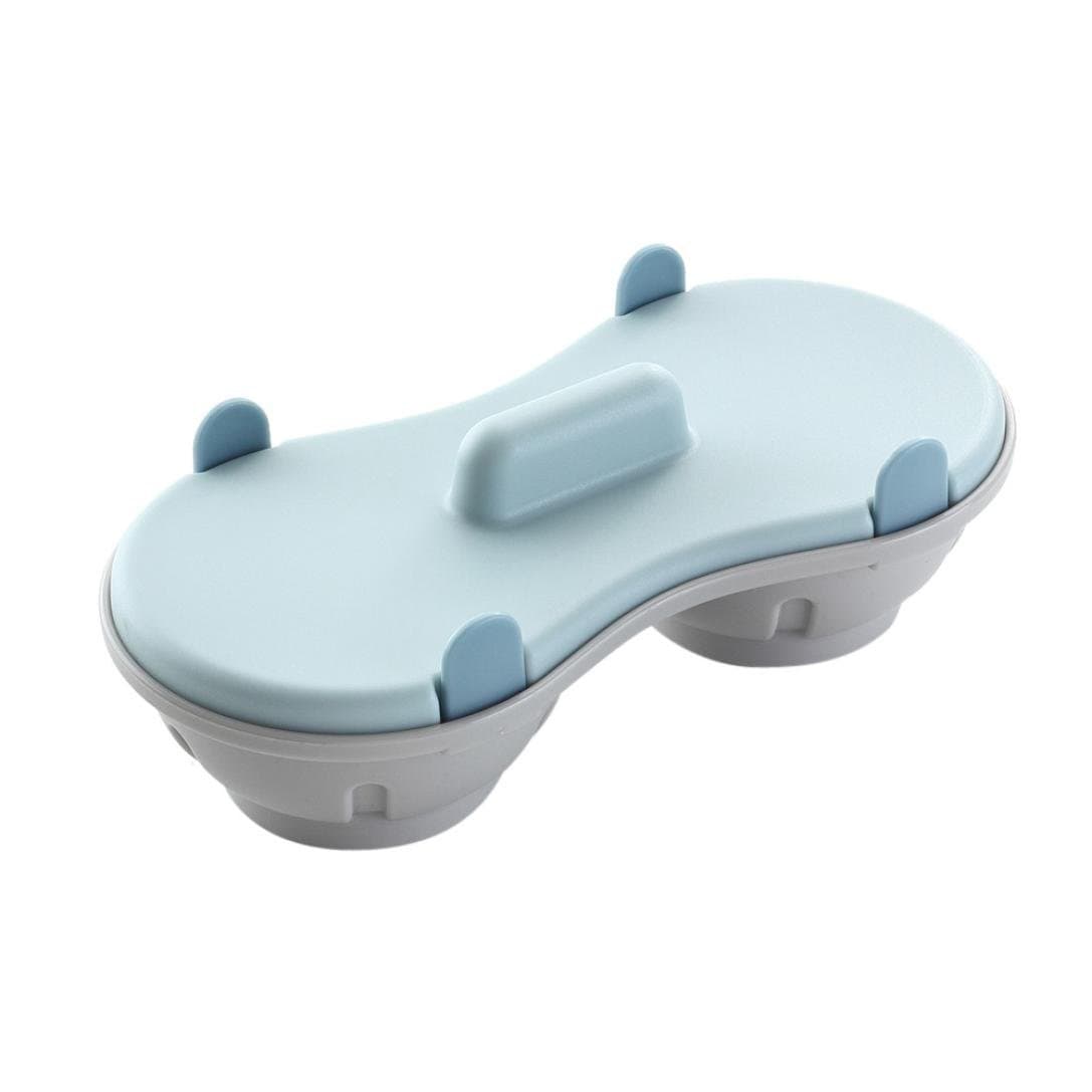 Yeefant 1Pcs Drain Bowl Double Combination Design Cooked Egg Boiler Cup Egg Skillet Kitchen Use for Microwave Oven,Away from The Fire Source,High Temperature Resistance 160°C,0.7x0.4x0.2 Ft,Blue