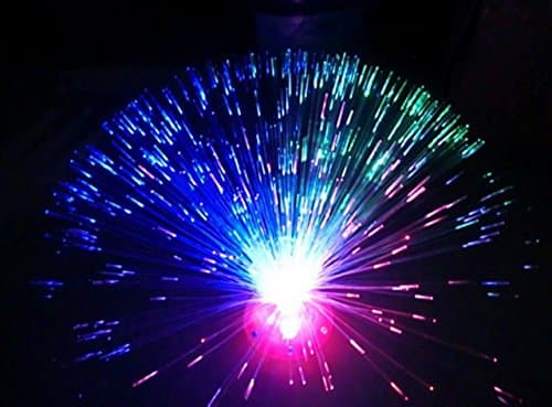 EWIN(R) Flash LED Fiber Optic Light Plastic Mini UFO Lamp Multi Color Novetly