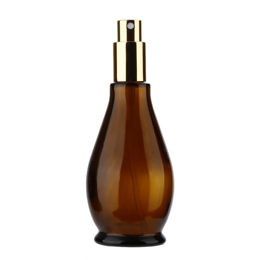 YUTALOW Empty Amber Spray Bottle, 4oz Portable Spraying Refillable Container, Glass Spray Bottle for Perfume,Essential Oils, Cleaning Products and Aromatherapy