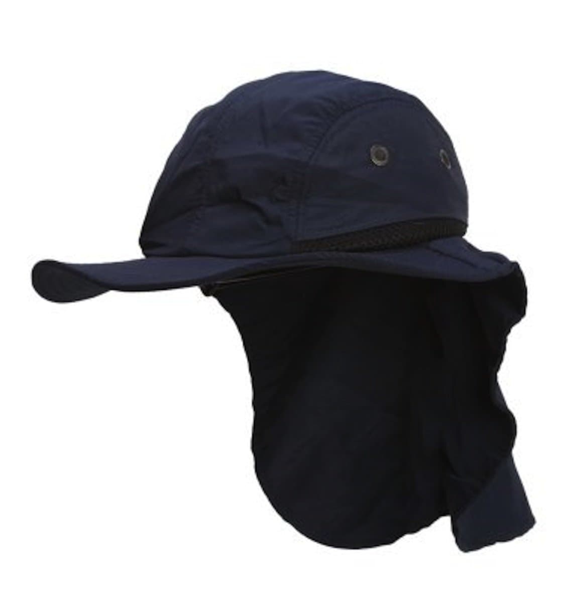 Altis Apparel 4 Panel Large Bill Soft Bucket w/Neck Flap Hat Sun Cap