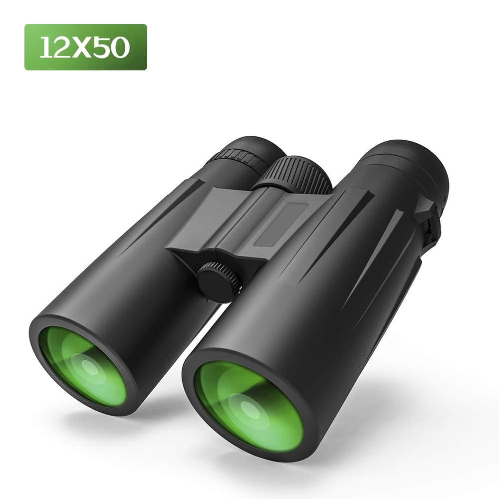 12x50 Powerful Binoculars for Adults, Durable Clear Full-Size Binoculars for Bird Watching Football Safari Sightseeing Climbing Hiking Hunting Traveling Sport with Low Light Night Vision
