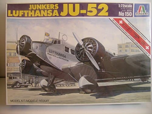 Italeri Models---German Junkers Ju-52 "Lufthansa"---Plastic Model Kit