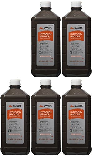 Swan Hydrogen Peroxide Topical HExam 32 Ounces (5 Pack)