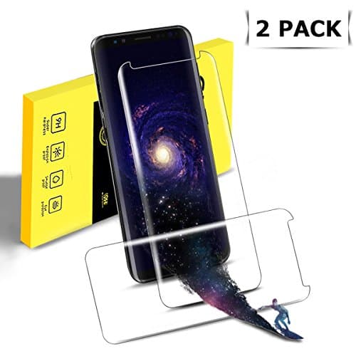 Lupaava Galaxy S8 Plus Screen Protector, [2pack] Tempered Glass, Crystal Clear, 9H Hardness, 3D Touch Compatible, Glass Screen Protector (S8 Plus - 2Pack)