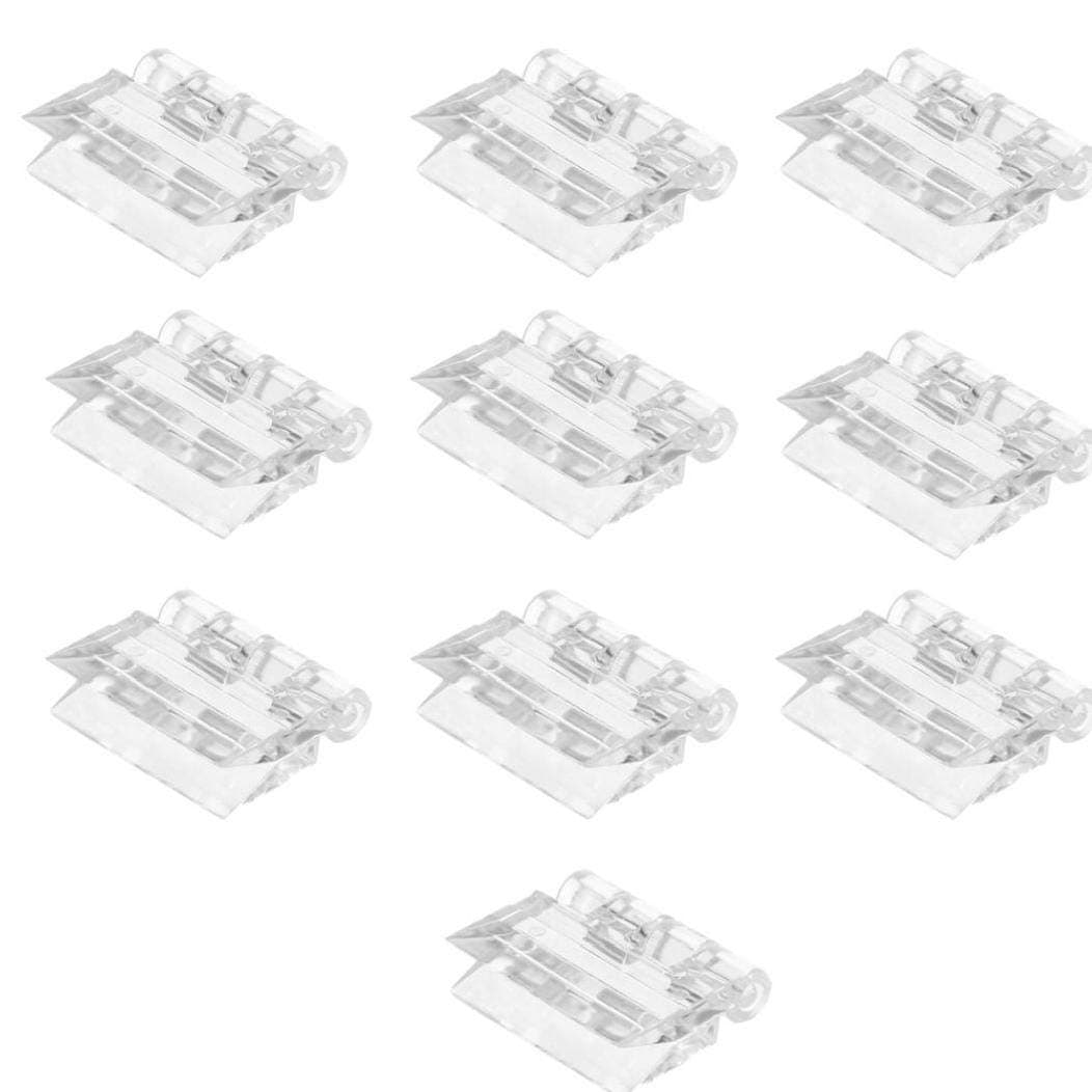 10Pcs Transparent Acrylic Hinges Durable Clear Plastic Acrylic Makeup Box Hinge Tools Small