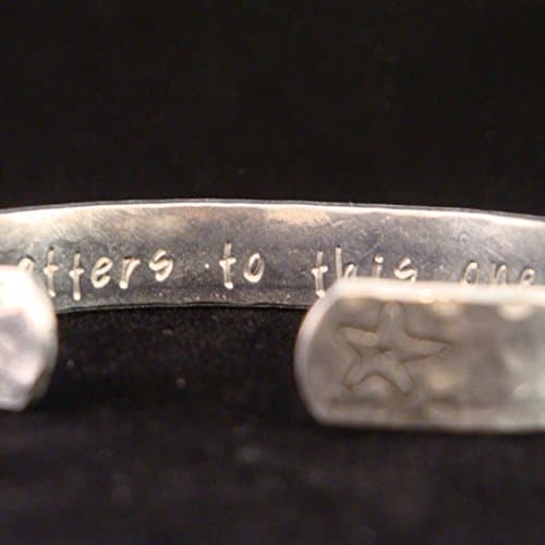 It Matters to This One Cuff | Personalized Hand Stamped Cuff Bracelet | Aluminum Message Cuff | Social Worker Gift | Volunteer Gift