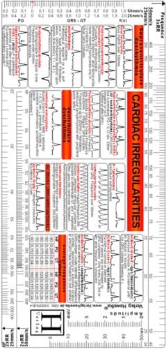 ECG Ruler - Cardiac Arrhythmia Plastic Comb – 31 Dec. 2002