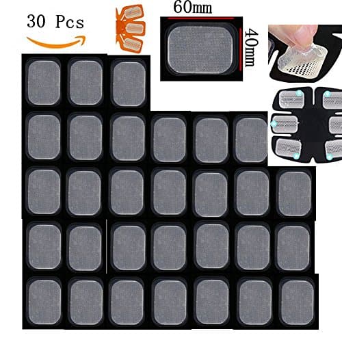Adominal Toning Belt Replacement Gel Sheet,30 pcs Replacement Gel Pads for Abdominal Toning Belt Muscle Toner Ab EMS Trainer Accessories (30 PCS)