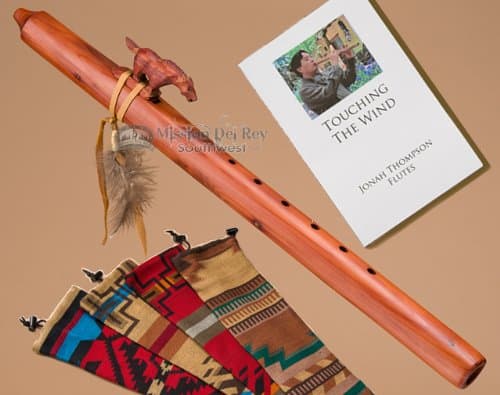 Native American Cedar Flute Pack -Horse & Bag