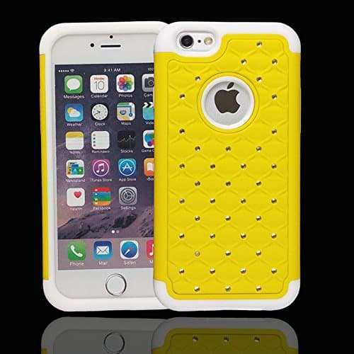 Linnsek Dual Layer Apple Phone Cover[Extra Front Raised Lip] [Shock-absorption] [Hard plastic and Soft Silica] For iphone6/6S  4.7inch (AW8)