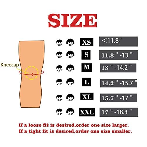 Knee Sleeve (Pair) Squat Knee Support &amp; Compression for LoveCam, Weightlifting, CrossFit WOD, Bodybuilding – Extra Thick 7mm Neoprene Knee Sleeves – Both Men &amp; Women