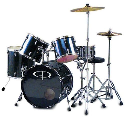 Groove Percussion Performer GP200 Metallic Blue 5-pc. Full Size Drum Set