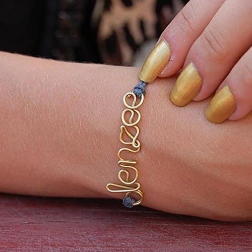 Wire name personalized bracelet, friendship, name,