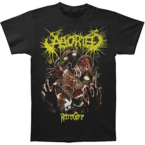 Aborted Men's Retrogore T-Shirt Large Black