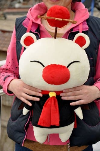 (Procosplay)final Fantasy Zero Ff0 Moogle Plush Doll for Cosplay&amp;100% Hand Made&amp;best Gift