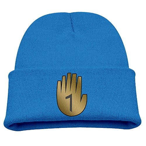 SHEAKA Gravity Fall Baby's Knitted SkiingCap Hat RoyalBlue For Autumn And Winter