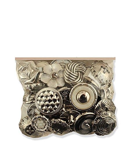 Hand Made Button Vintage Style 3.5-Ounce Silver, 200 Pcs