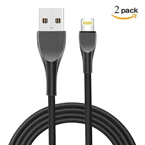 iphone Charger Cord dikesitu Lightning Cable [2Pack/3.3Ft] Cloth Braided Charging Wire for iphone X 8 7 6 6s plus and Most ipad ipod