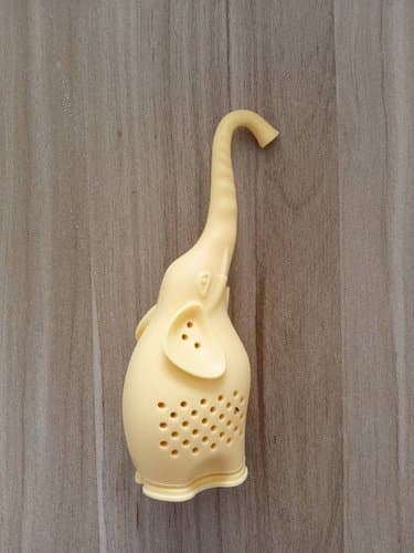 Feesy Silicone Tea Infuser, Creative Elephant Tea Strainer--Yellow