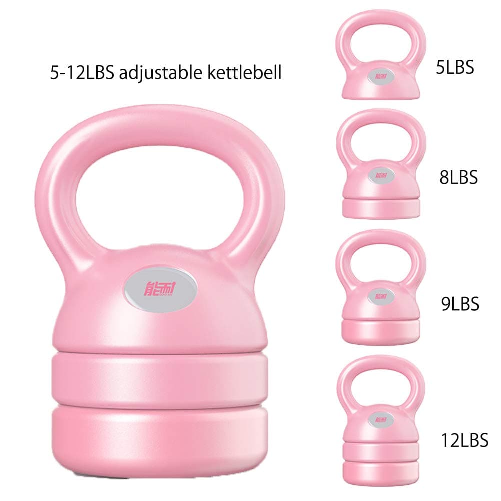 Kettlebell Adjustable Cast Iron Lifting Dumbbells Strength Exercise Training For Beginners And Intermediates Suitable For Yoga Fitness Pilates Fitness For Men And Women 5LBS To 12LBS